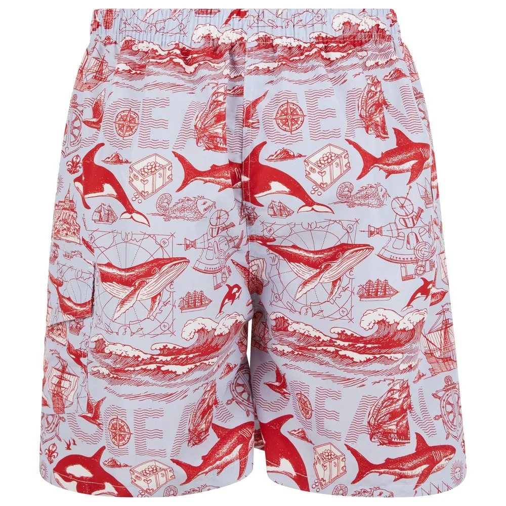 Mens Swimming Trunks Swim Cargo Shorts Bathing Suit, Small Medium Large X-Large